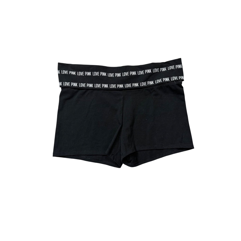 PINK Victoria's‎ Secret Fold Over Yoga Shorts – Black – L